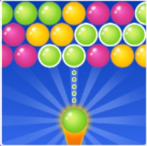 Matching bubbles of the same color is the goal of the popular puzzle game Bubble Shooter Gold. Clear all bubbles before they get to the bottom of the screen.