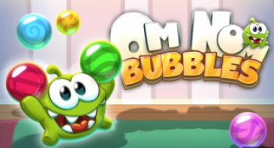 Om Nom Bubbles is an interesting puzzle game in the Cut the Rope series. Players control Om Nom, a charming monster, to fire balls and collect candy.