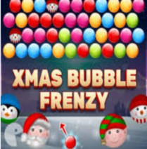 Xmas Bubble Frenzy is a festive bubble shooter game. To complete stages, players match and explode colorful bubbles. Set against a cheerful Christmas backdrop.